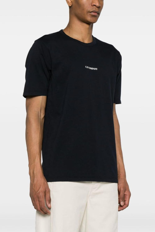 T-Shirt Cotone Blu con logo classico