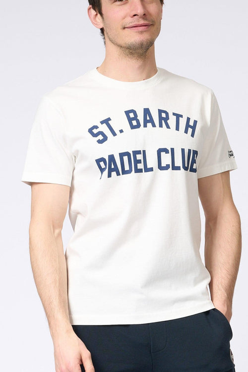 Saint Barth T-shirt Padel Club Bianco Uomo - 1