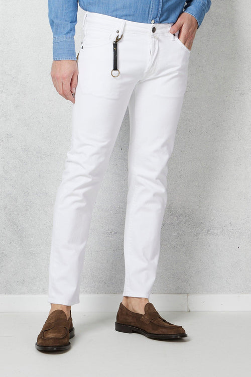 Denim Jeans Bianco Uomo - 2