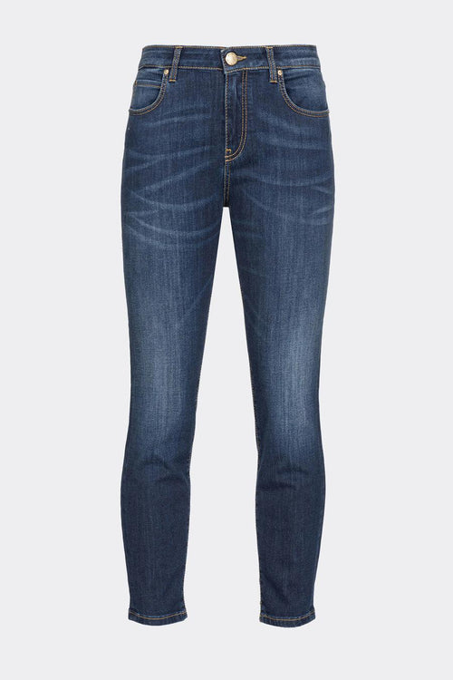 Jeans skinny in denim stretch con ricamo - 2