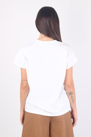 T-shirt Stampa Orsetto Bianco - 3