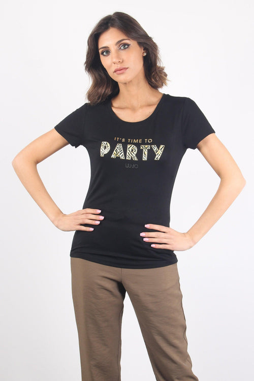 T-shirt Basica Mc Nero/party - 1