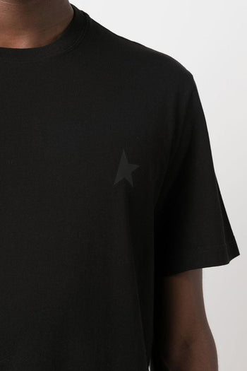 T-shirt Nero Uomo Stampa Stella - 4
