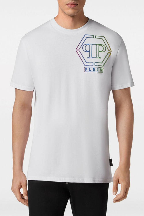 T-Shirt Cotone Bianco con logo