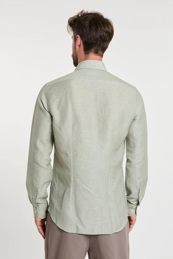 Camicia in misto lana e lino - 7