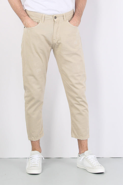 Pantalone Cropped Sabbia - 2