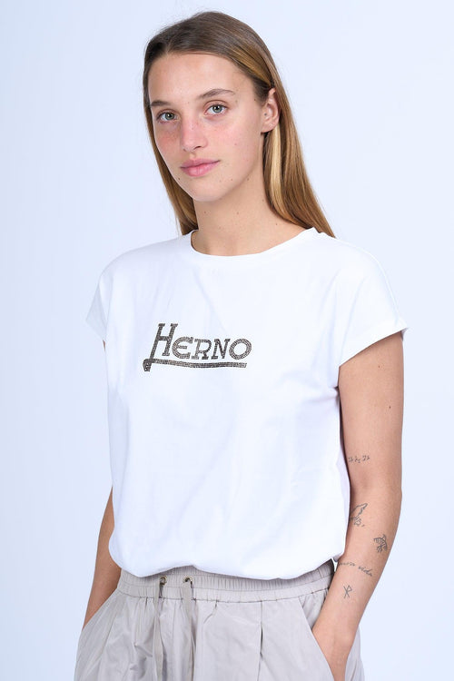T-shirt Logo Bianco Donna - 1
