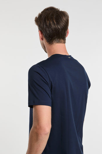 T-Shirt 92% Cotone 8% Elastan Blu - 4