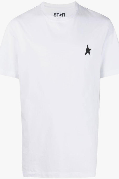 T-shirt Bianco Uomo Stampa Stella