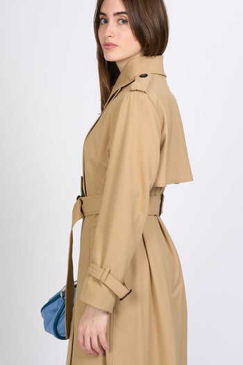 Trench Giostra Lungo Miele Donna - 7