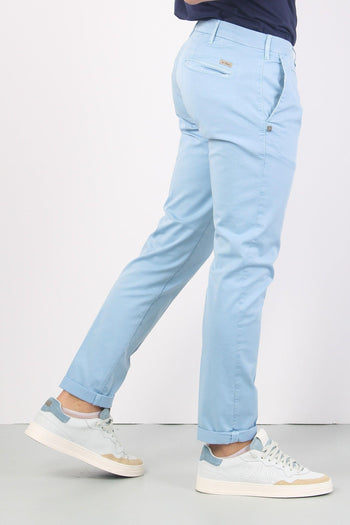 Pantalone Chino Slim Fit Celeste - 4