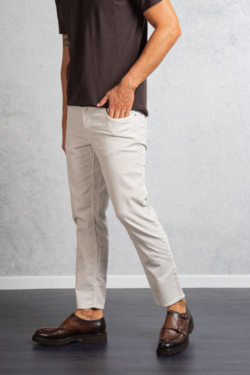 Stringher Pantalone 5 Tasche Bianco Uomo - 1