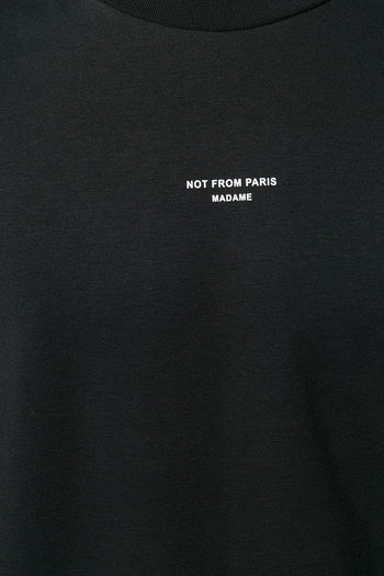 T-shirt Nero Uomo Not From Paris Madame - 6