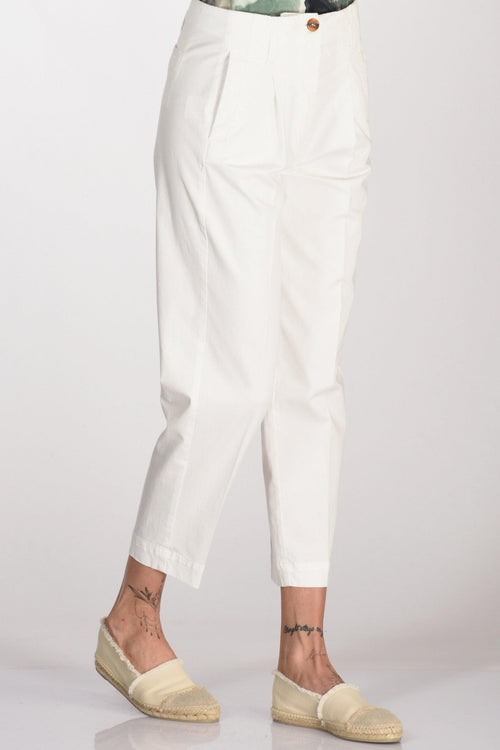 Pantalone Bianco Latte Donna - 1