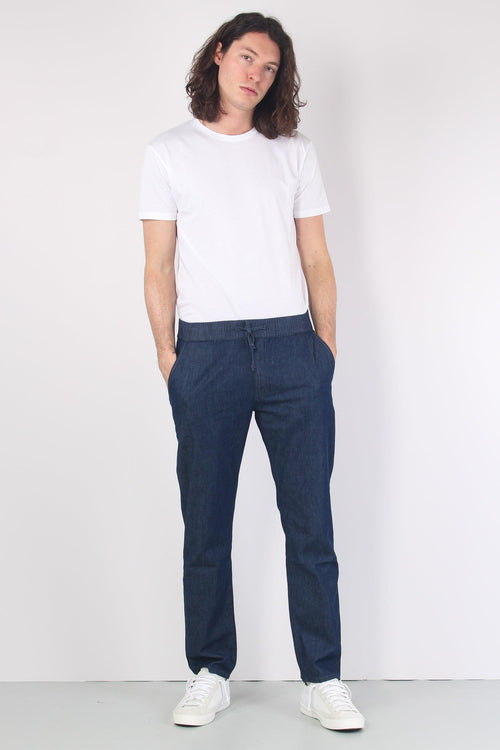 Denim Coulisse Relaxed Denim Scuro - 1