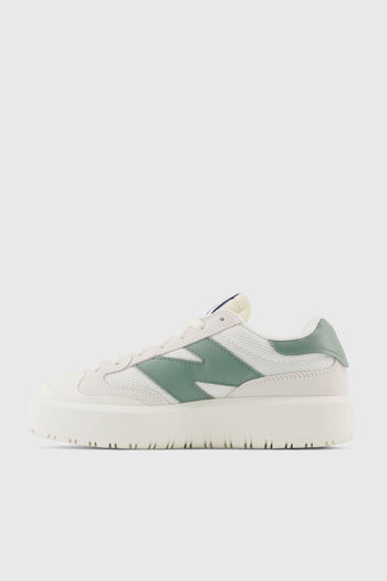 Sneaker CT302 Pelle Bianco/Verde - 5