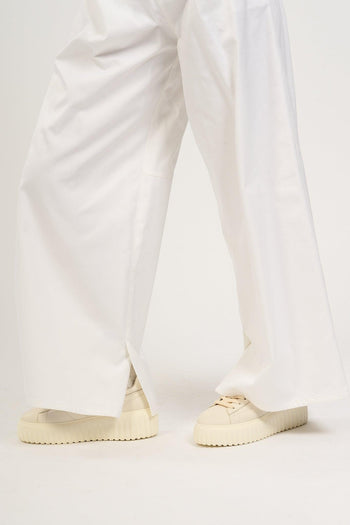 Pantalone Vincent Ampio Bianco Donna - 6