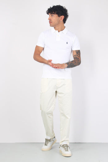 Polo Manica Corta Slim Fit White - 5