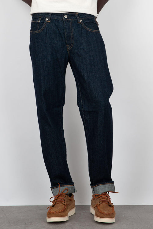 Jeans Regular Tapered Denim Blu Scuro