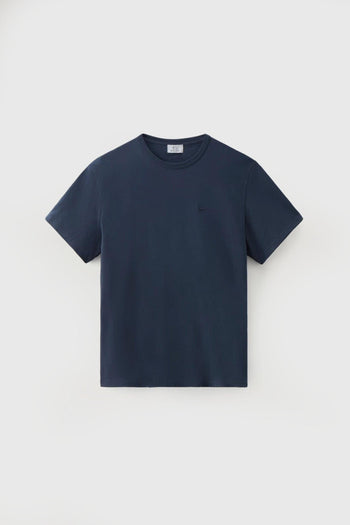 T-shirt Sheep In Puro Cotone Blu Uomo - 4