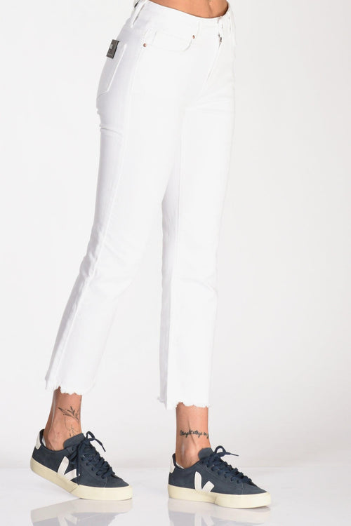 Jeans Sigaretta Bianco Donna - 1