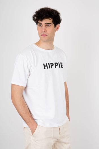 T-shirt Hippie Bianco Uomo - 3