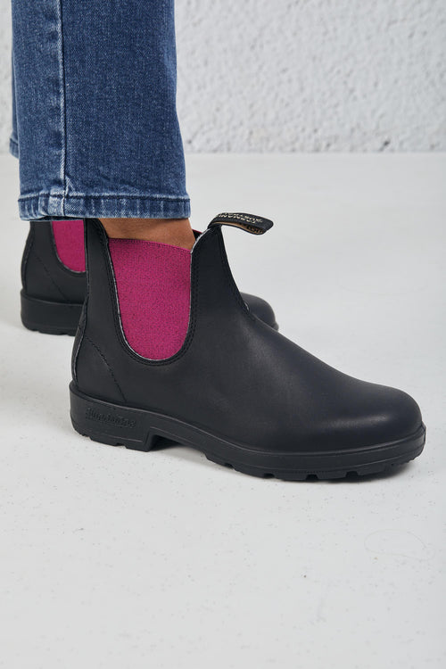 Boot Black Leather Nero Donna