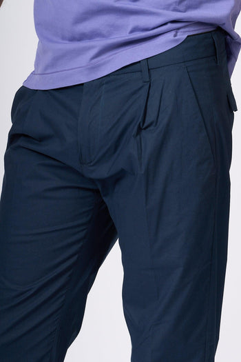 Pantalone Prince con Pences Blu Uomo - 3