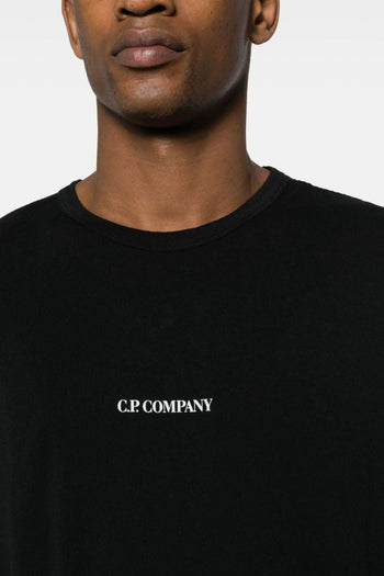 T-Shirt Jersey Morbido Nero con logo CP - 3