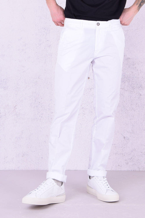 Pantalone Chino Slim Bianco - 1