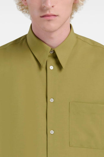 Camicia Verde Uomo Tasca Petto - 4
