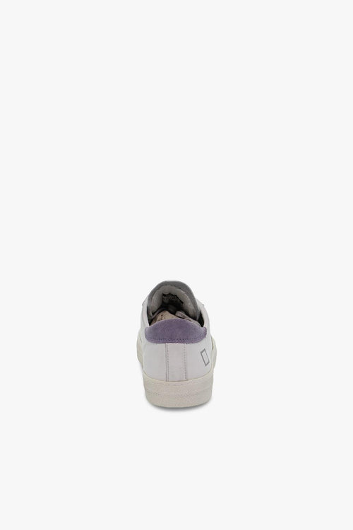 Sneakers HILL LOW VINTAGE CALF WHITE-LAVANDE in pelle e laminato bianco e platino - 2