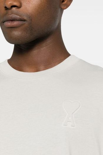 Bianco T-shirt Uomo Logo Goffrato - 5