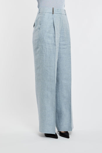Pantalone 100% LI Azzurro - 3