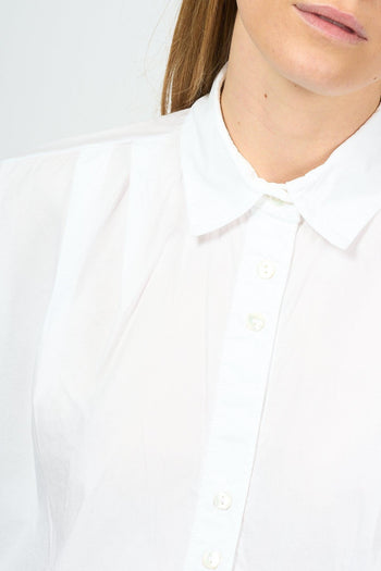 Camicia Smanicata Bianco Donna - 7