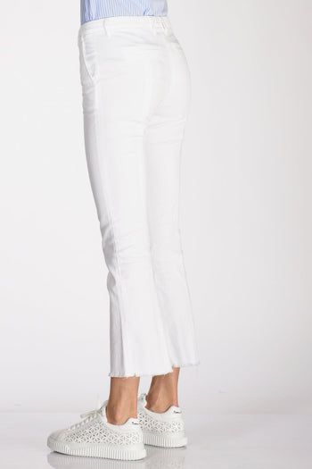 Pantalone Sfrangia Bianco Donna - 6