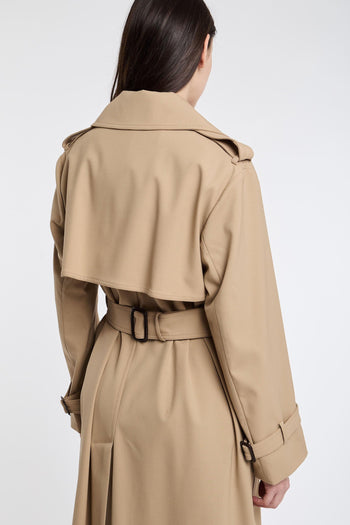 Max Mara Trench in 59%WO 39%PL 2%EA Beige - 5