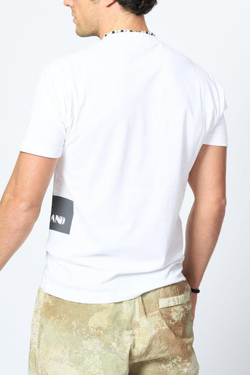 T-shirt Stampa Laterale Bianco Uomo - 3
