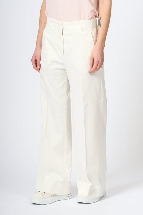 Pantalone Largo Ilya Bianco Donna