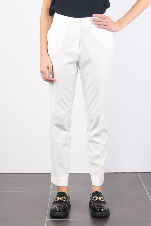 Pantalone Chino Tela Bianco Ottico - 2