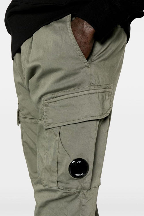Pantalone Cotone Elasticizzato Verde elasticizzato - 2