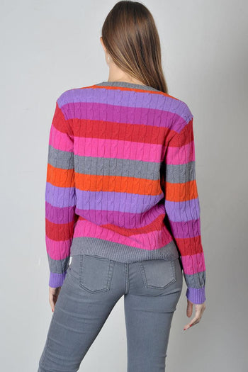 maglia a righe colorata - 4