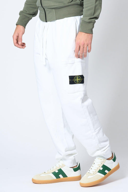 Pantalone in Felpa Bianco Uomo
