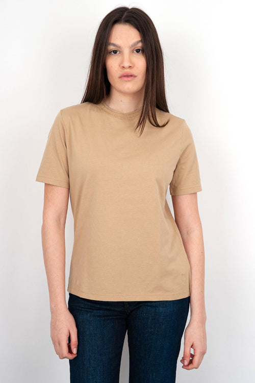 T-Shirt Box Cotone Sabbia