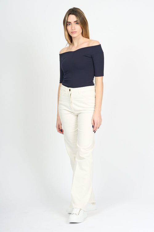 Jeans Smin Bianco Donna - 1