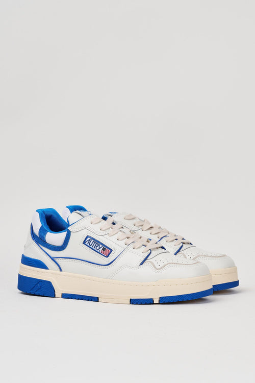 CLC Sneakers in pelle bianca e blu - 2