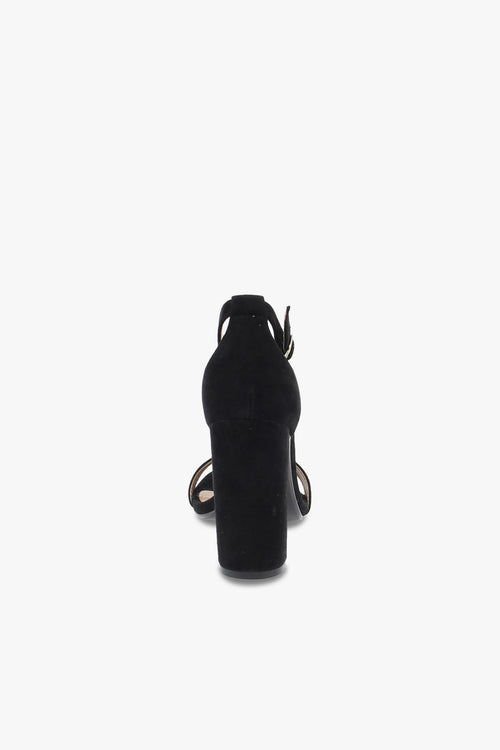 Sandalo con tacco CARRSON SUEDE BLACK in camoscio nero - 2