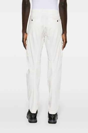 Pantalone Cotone Elastizzato Bianco elasticizzato - 3