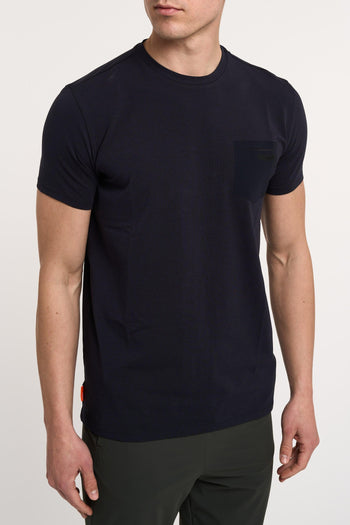 T-Shirt 95% Cotone 5% Elastan Blu - 3