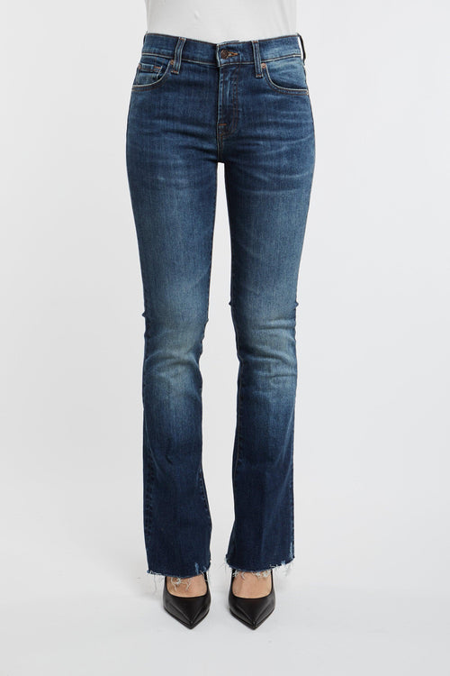 Jeans Bootcut Tailorless Retro Multicolor in Cotone/Elastan - 1